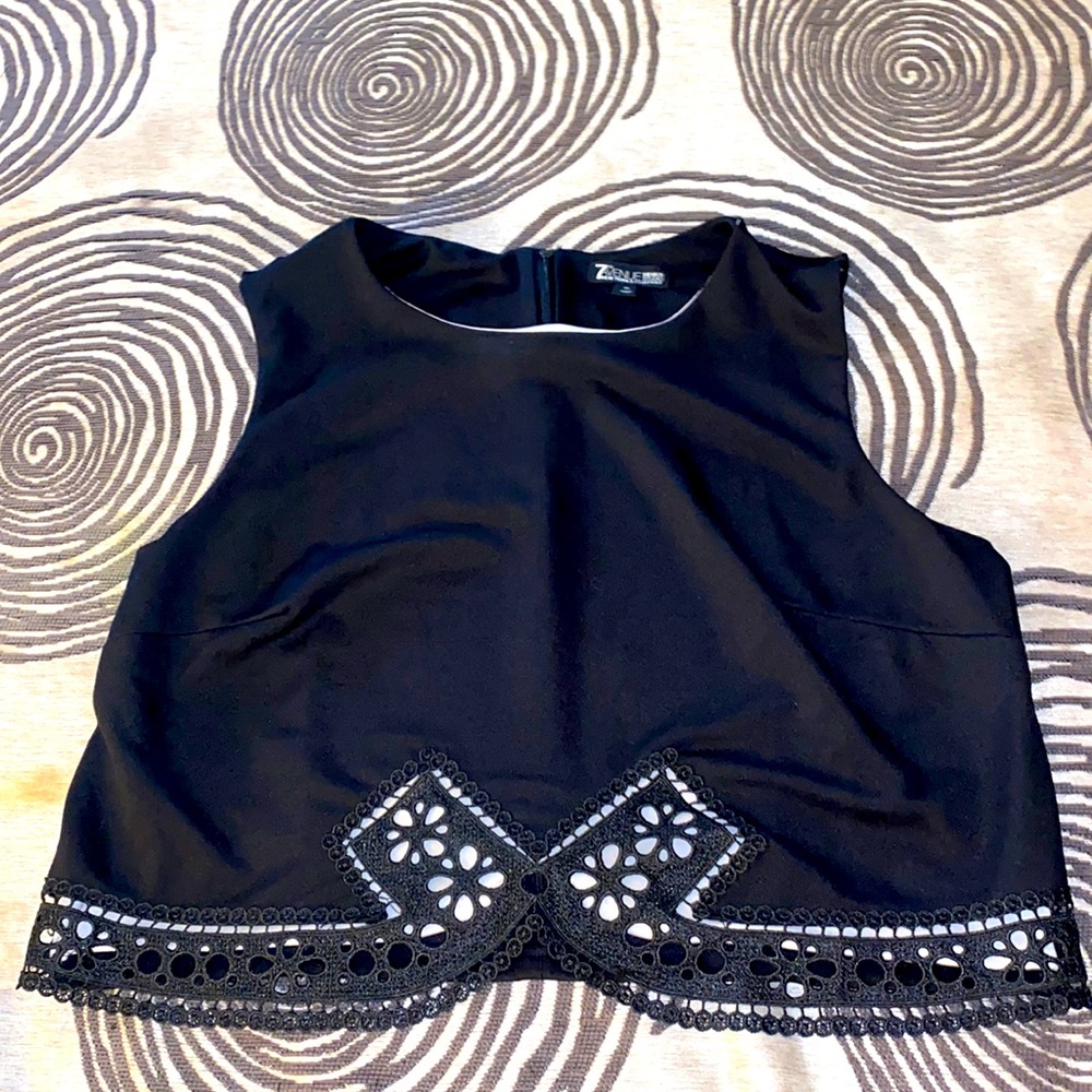 super cute formal/casual black tank